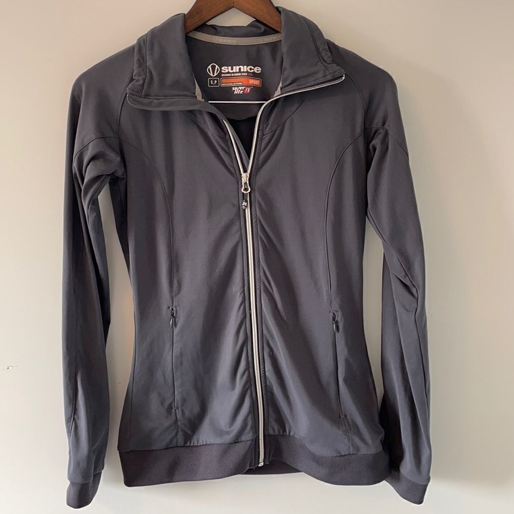 Sunice Charlotte Full Zip Stretch Jacket Size Small Gray